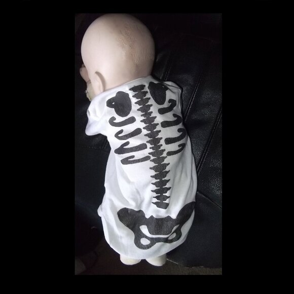 SKELETON BONE ONESIE w/FULL GRAPHICS - Picture 4 of 6
